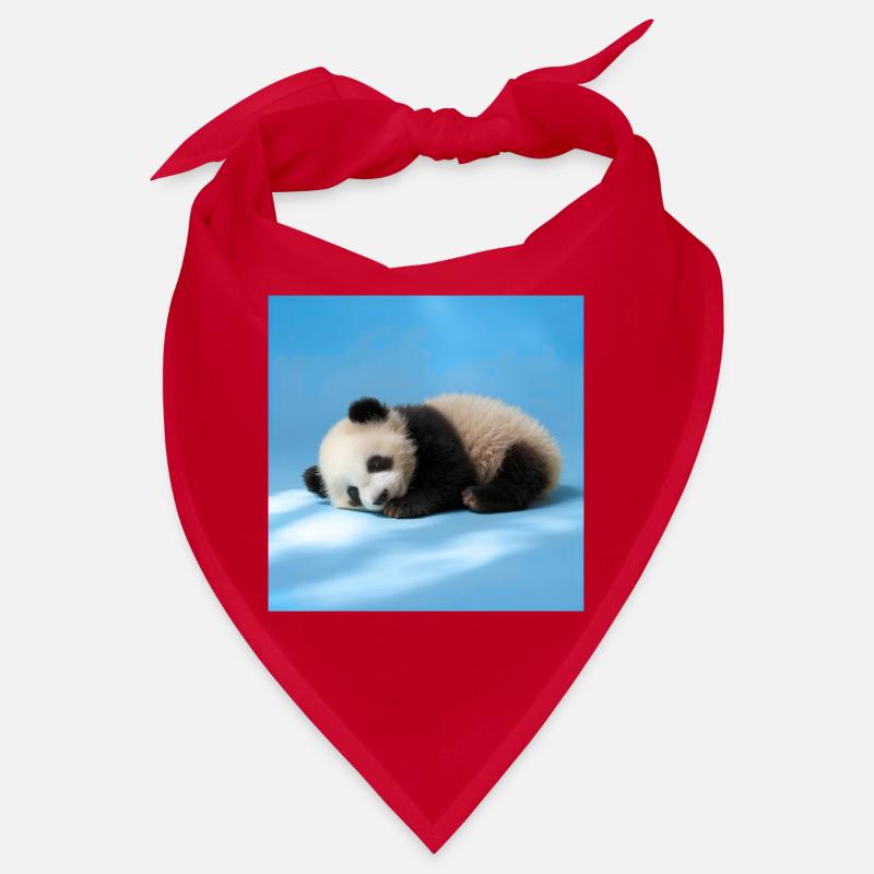 Blauer schlafender Panda Bandana