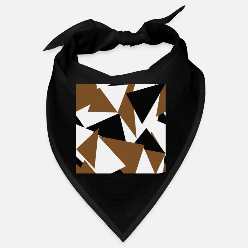 Géométrie des triangles brun-noir Bandana