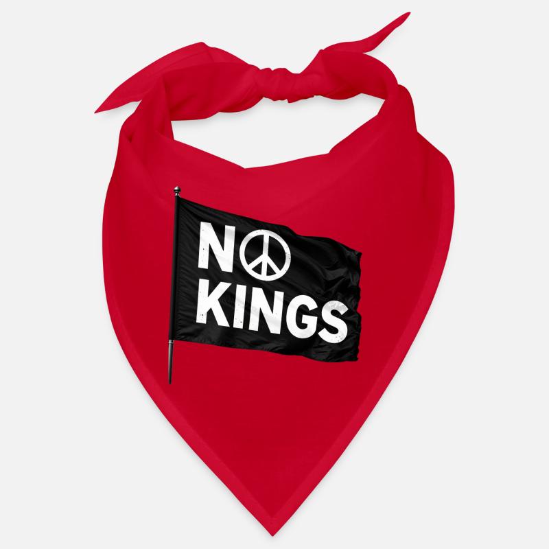 NO KINGS Peace - Bandana - Rot