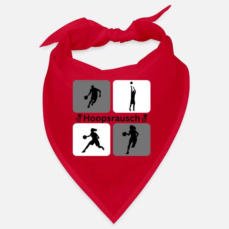 Dynamique des silhouettes de basketball Bandana