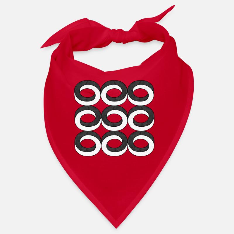 Optical Illusion Circles Texture Bandana