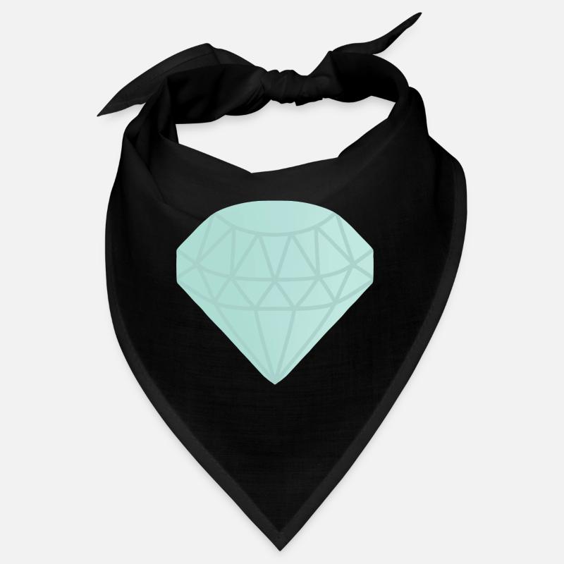 Mint Geometrischer Diamant Bandana