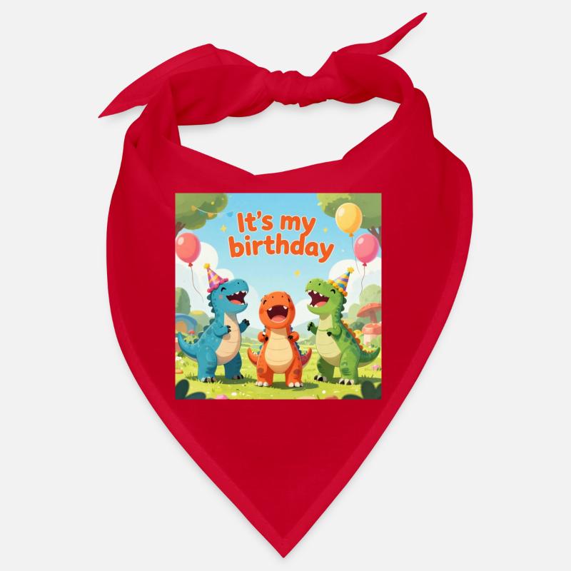 Fête d’anniversaire Dino : C’est mon anniversaire Bandana