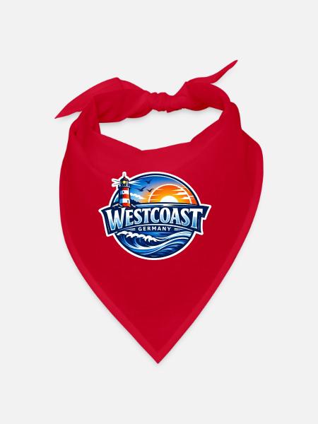 Westcoast Germany - Bandana - Rot - Vorne