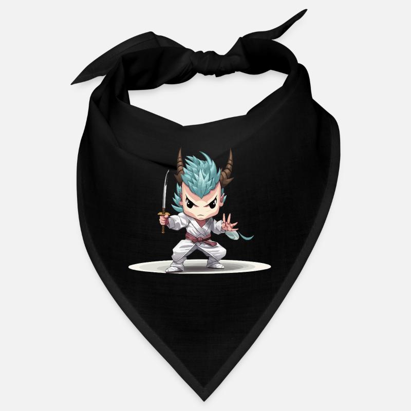 Chibi Warrior with Katana Bandana