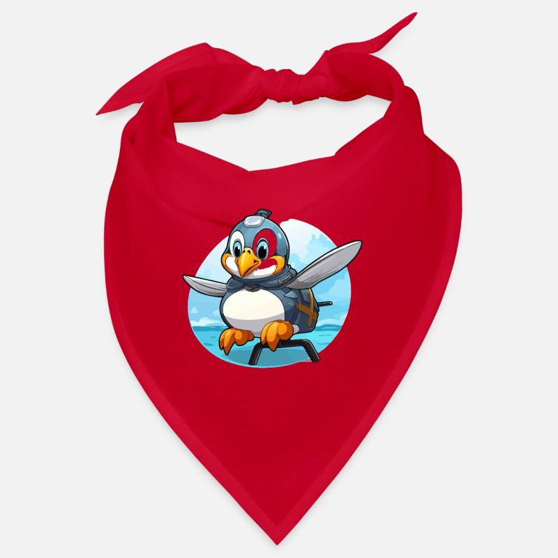 Flugpinguin mit Rucksack Bandana