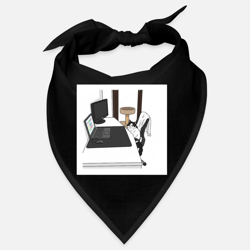 Chat au PC au bureau Bandana
