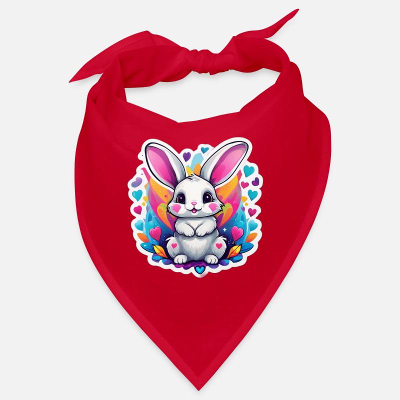 Bezaubernder Regenbogenhase Bandana