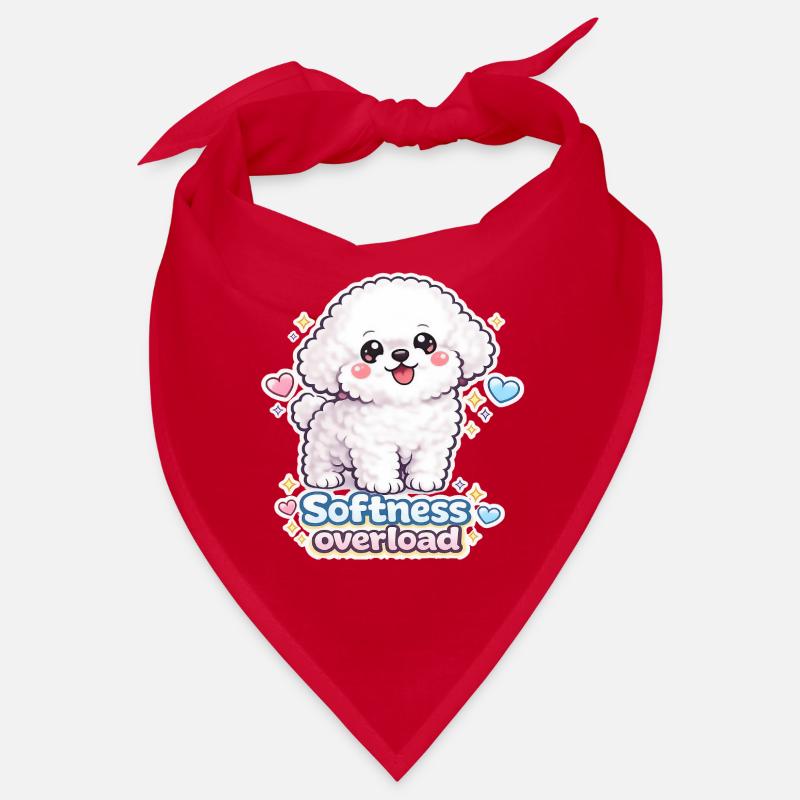 Softness Overload - Cute Bichon Dog Design Bandana
