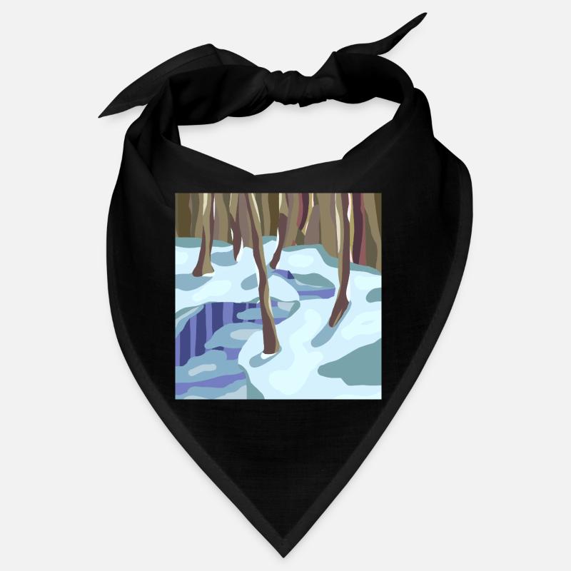 Winter Forest in Cold Shades Bandana