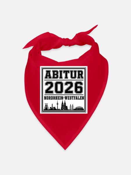 Abitur-2026-NRW - Bandana - Rot
