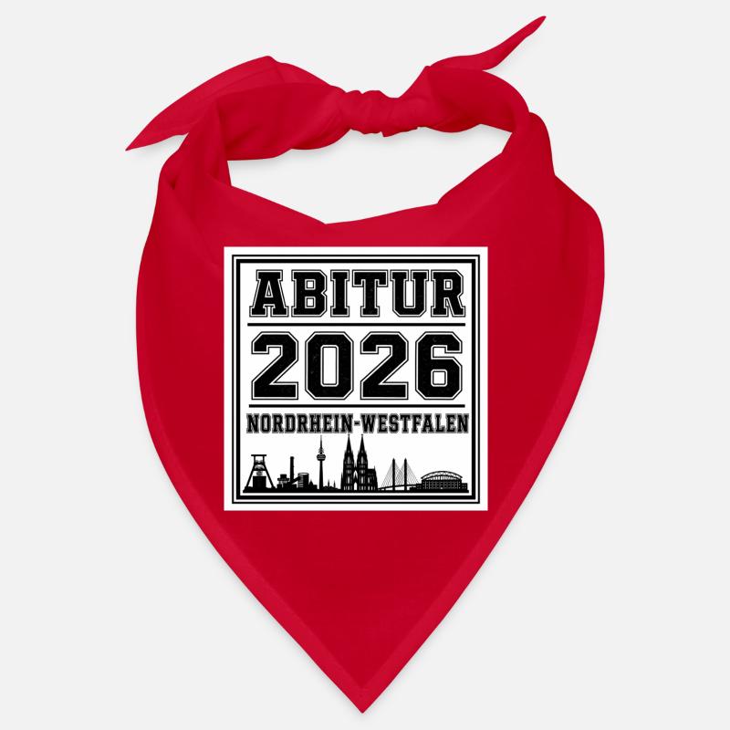 Abitur-2026-NRW - Bandana - Rot