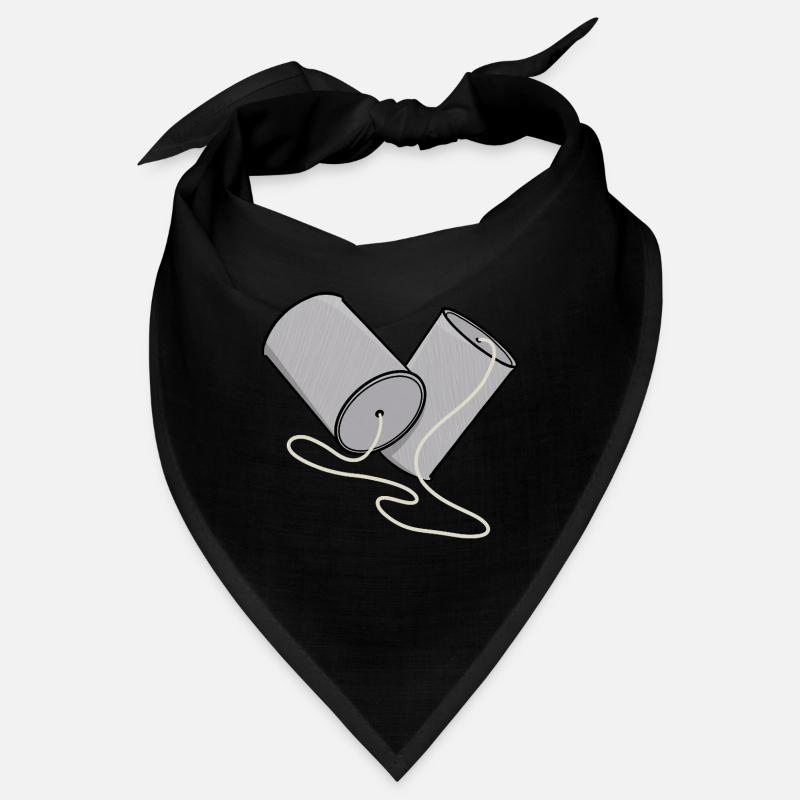Tin Can Phone Nostalgia Bandana
