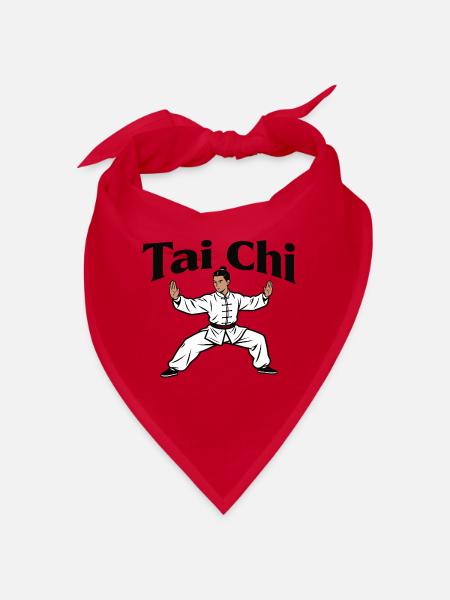 Tai Chi - Bandana - Rot - Vorne