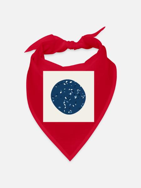KUNST. ABSTRAKTE KUNST. KUNST. NATUR. UMGEBUNG. ZEN - Bandana - Rot - Vorne