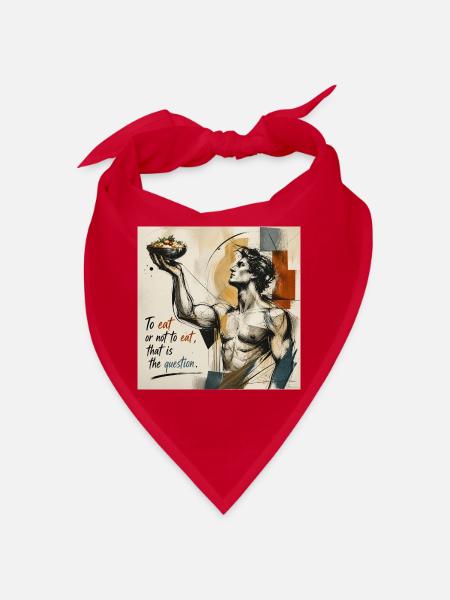 To-eat-or-not-to-eat - Bandana - Rot - Vorne