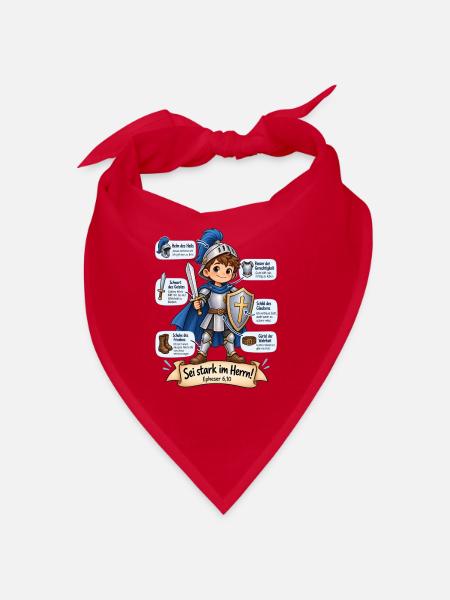 Ritter des Glaubens - Waffenrüstung Gottes - Bandana - Rot - Vorne