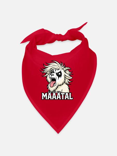METAL-ziege - Bandana - Rot - Vorne