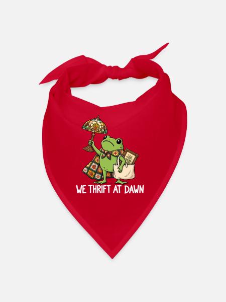 Thrift at Dawn: Froggy Chic - Bandana - Rot - Vorne