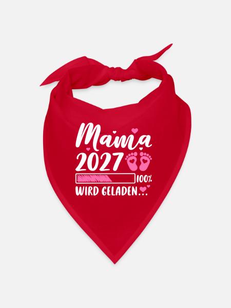Mama 2027 - Bandana - Rot - Vorne