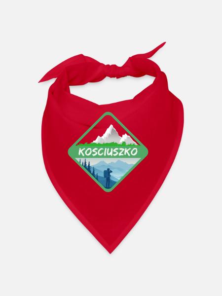 Geschenk für Kosciuszko - Bandana - Rot - Vorne