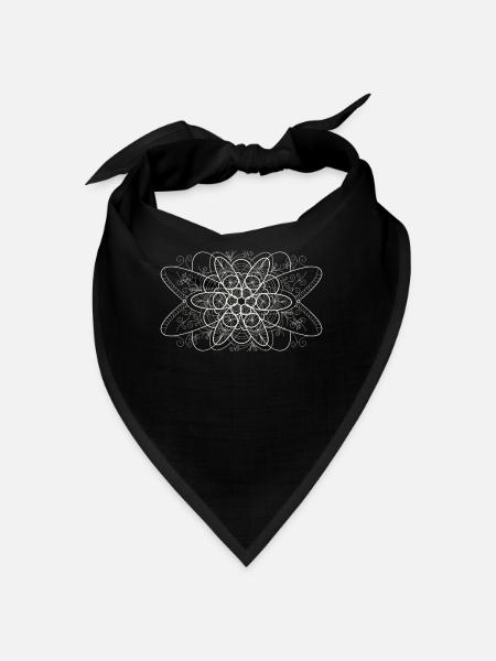 Stammes-giometrie - Bandana - Rot - Vorne