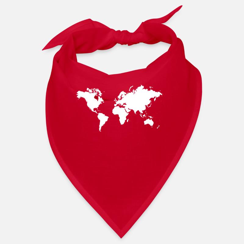 Globe Continent World Map Earth Planet Climate Change Bandana