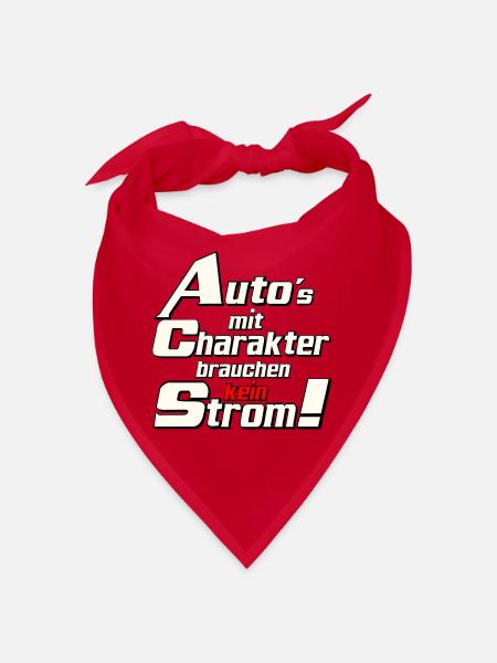 Auto Tuning Schrauber Kult Auto mit charakter (25) - Bandana - Rot - Vorne