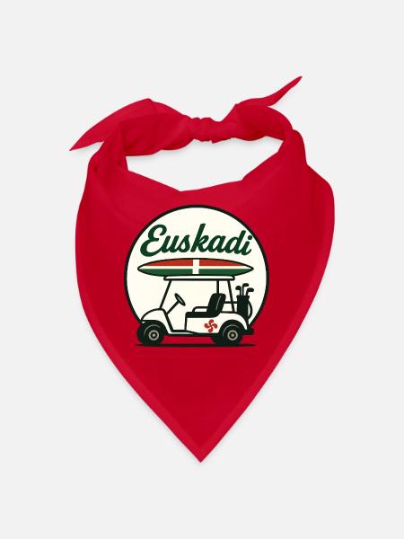 BASQUE COUNTRY GOLF & SURFING - Bandana - red - Front