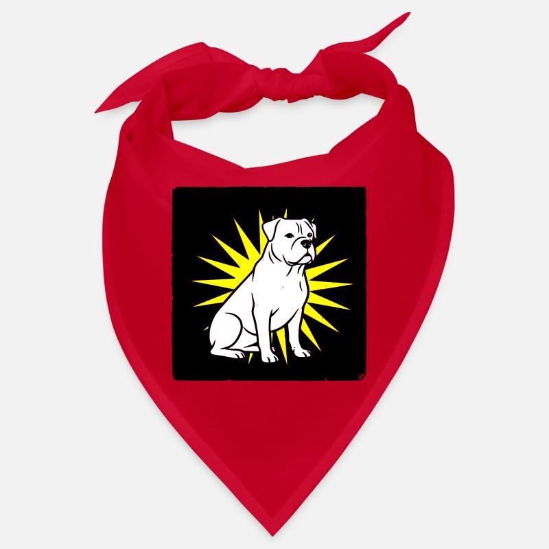 Cool Dog in Punk Rock & Pop Art Style Bandana