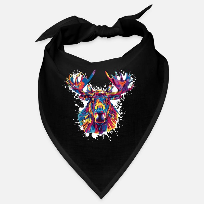 Hirsch Reh Farbklecks Bandana