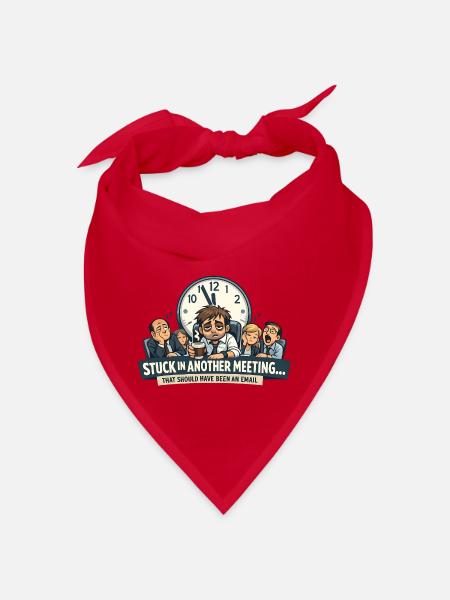 Ich habe das Treffen überlebt, das E-Mail-Design sein sollte - Bandana - Rot - Vorne