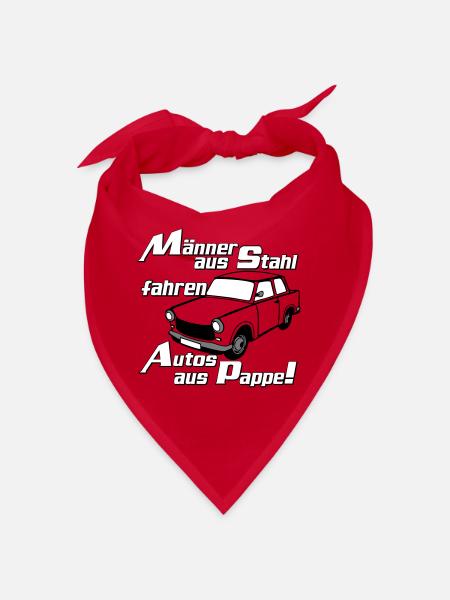  , DDR Kult , Männer aus Stahl (25) - Bandana - Rot - Vorne