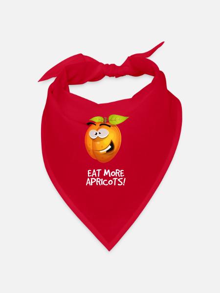 Apricot funny saying fruits man woman child - Bandana - red - Front