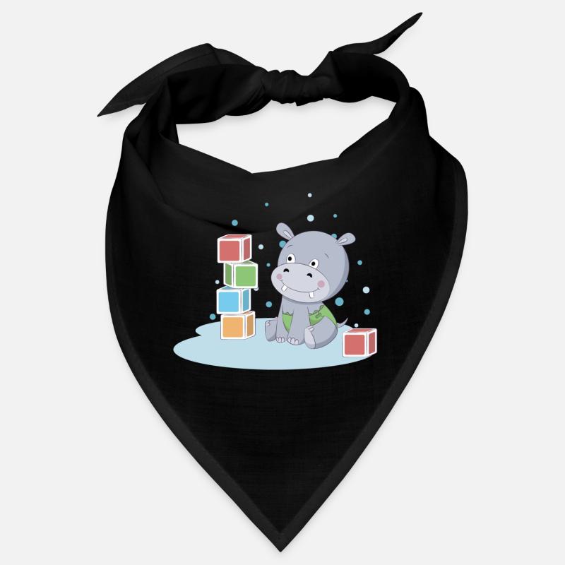 Hippopotames avec dés Bandana