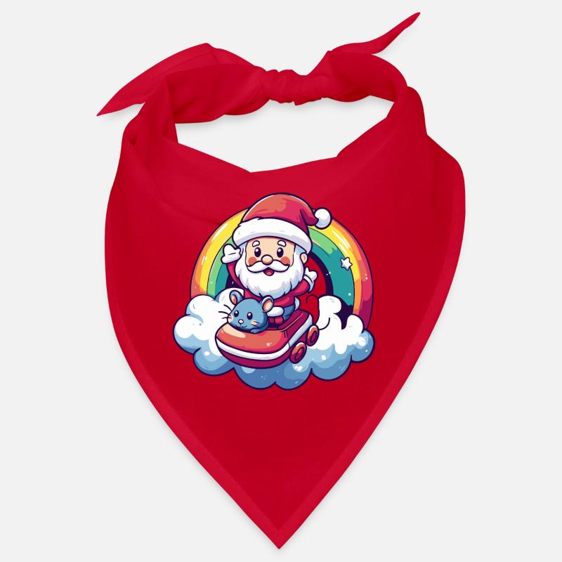 Souris Père Noël Bandana