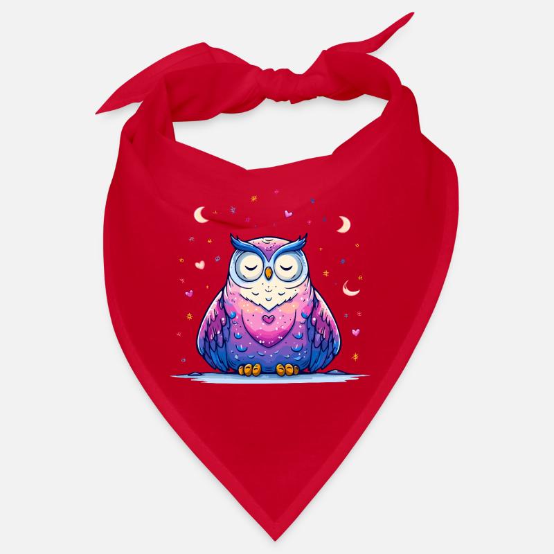 Amour de la chouette au clair de lune Bandana