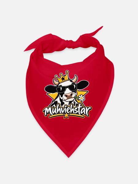 Muhviehstar - Moviestar - Born to be a Star! - Bandana - Rot - Vorne