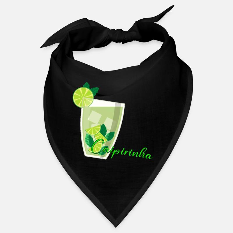Caipirinha Glass with Lime Mint Bandana