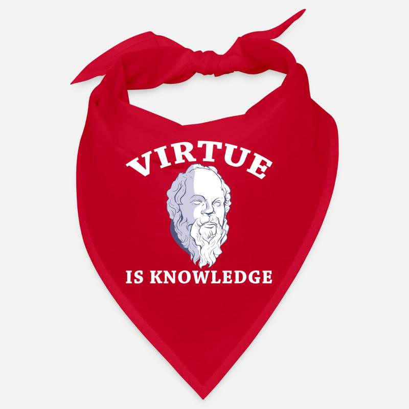 La vertu est la connaissance Socrate Philosophe Buste Bandana