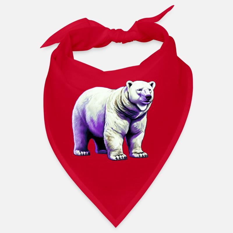 Weißer Eisbär Bandana