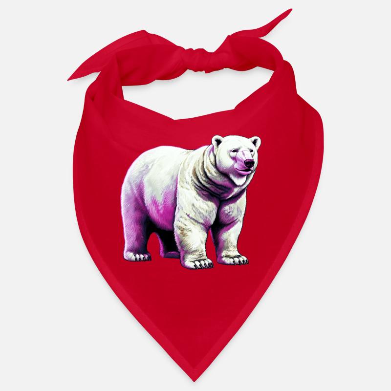 Weißer Eisbär Bandana