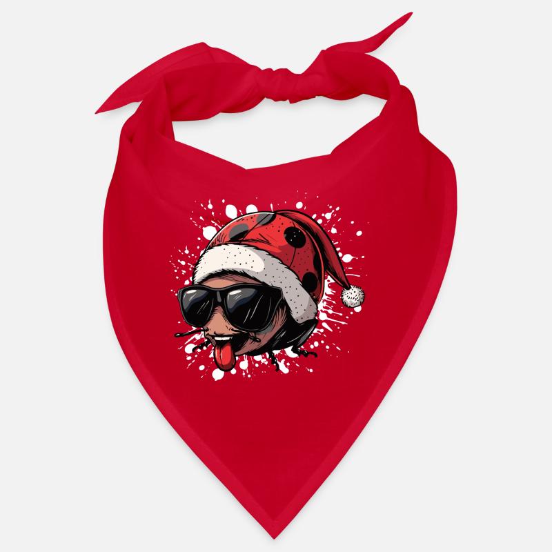 Ladybug Christmas Funny Bandana