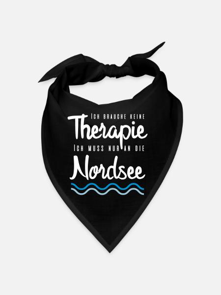Ich brauche keine Therapie Nordsee - Bandana - Rot