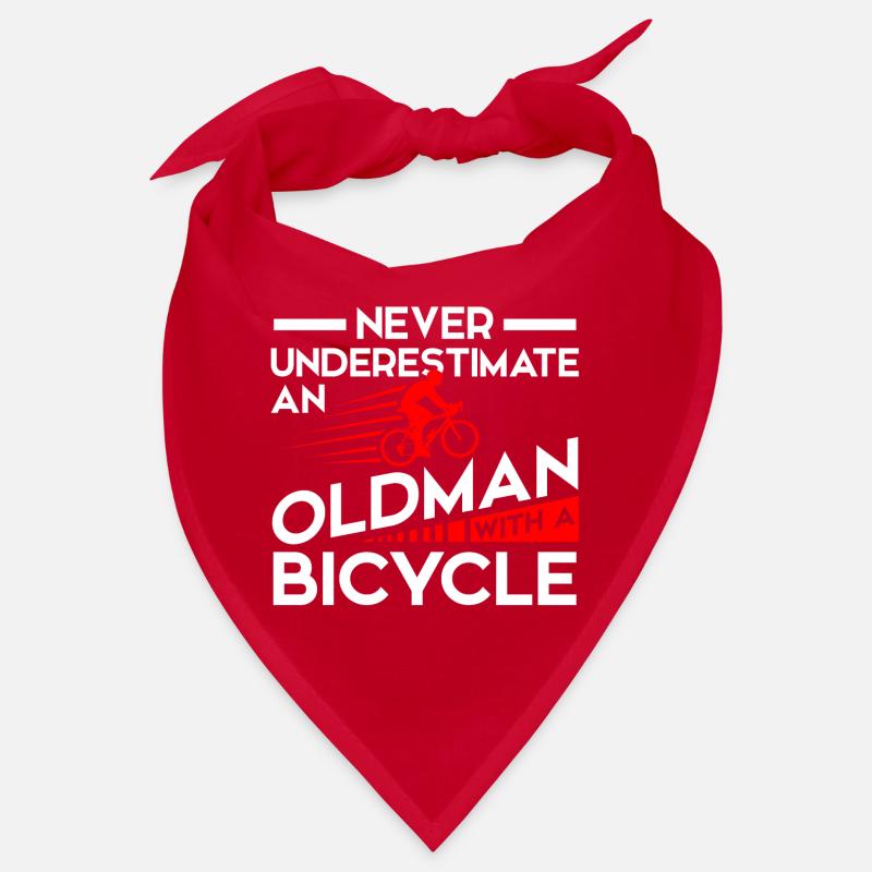 Never Underestimate Old Man with Bicycle Bandana