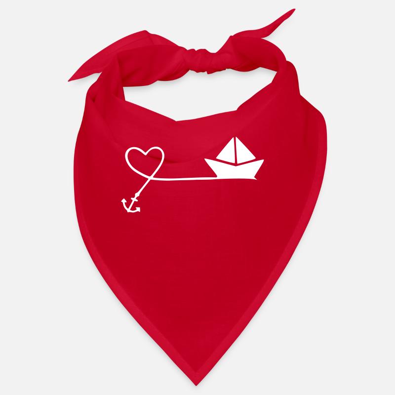 maritim herz anker boot Bandana