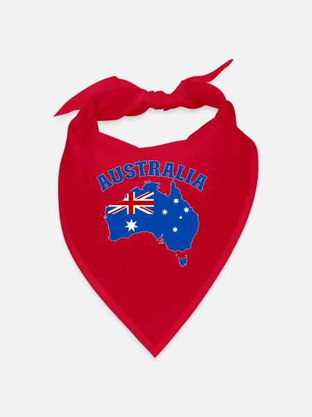 Australia Australien Flagge - Bandana - Rot - Vorne