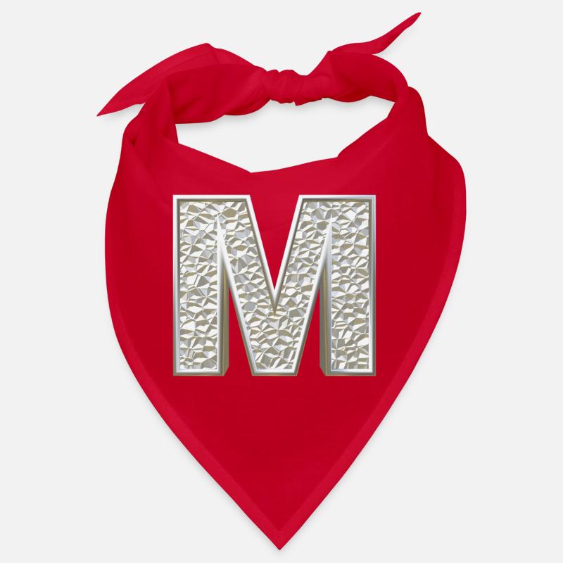 M, lettre, lettre M, initiale, initiale M, monogramme, Bandana