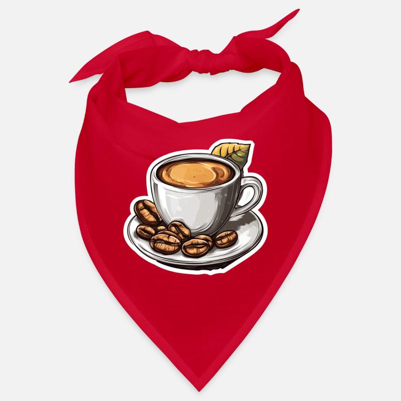 Kaffee - Bandana - Rot
