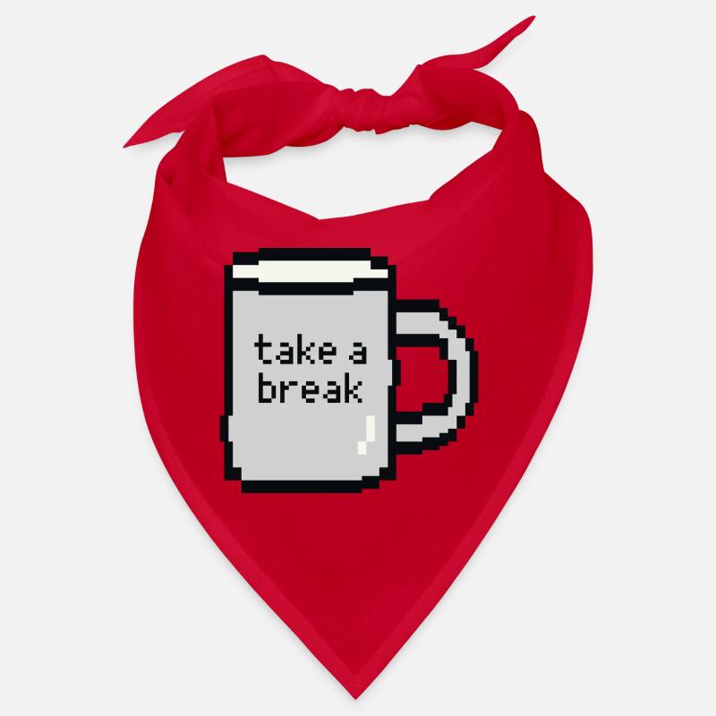 Relax Check Pixel Art Mug Bandana